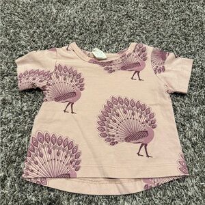 Kate Quinn baby peacock short sleeve top size 3-6 months